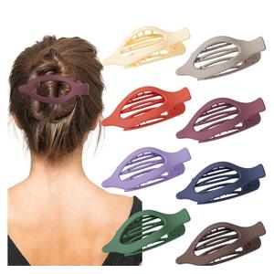 Sunolga 8PCS Flat Hair Clips for Women Matte Hair Claw Clips for Thick & Thin Hair No-Slip Hair Clips Strong Hold French Duckbill Styling Accessories