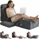 HIGOGOGO 10PCS Orthopedic Bed Wedge Pillow Set  Adjustable Soft Foam Body Positioners for After Surgery Recovery, Back & Leg Pain Relief, Sitting Up in Bed, Acid Reflux & GERD, Dark Grey