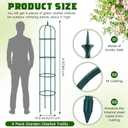 Tandefio 4 Pack 6 ft Garden Obelisk Trellis for Climbing Plants Outdoor Rustproof Rose Trellis Metal Plant Trellis Support Tower Obelisk Garden Trellis for Clematis Vine Jasmine Support Outdoor Indoor