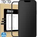 Mothca 2 Pack Matte Glass Screen Protector for iPhone 13 [6.1 inch] with 2 Pack Camera Lens Protector, Anti-Glare & Anti-Fingerprint Tempered Glass Film, Case Friendly Bubble Free Smooth as Silk