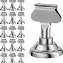 Urban Deco 16PK Table Number Holders Place Card Holders 1.7 Inch Table Card Holders Steel Card Holders for Photos, Food Signs, Memo Notes, Weddings, Restaurants, Birthdays(Silver)
