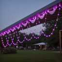 XIXIANGLIAN Globe String Lights, 13.1 Feet 138 LED Color Changing String Lights - 8 Modes, Waterproof for Party, Holiday, Wedding Decoration(Purple, USB)