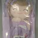 Gloveleya Toddler Backpack Baby Ballerina Girl Gifts Plush Curly Hair Ballet Backpack - White Purple 9 inches