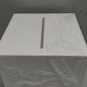 HABP GLOBAL White Acrylic Card Box w/Slot, Thick DIY Wedding Box Blank No Print, Large 10x10x7 in, for Reception Decoration Fundraiser Money Box Election Ballot Graduation Keepsake Party Favor