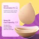 Invisible Sticky Bra Push Up, Reusable Adhesive Bra for Backless Dress, Seamless Silicone Nipple Covers for Women (B Cup, Beige, 2PCS)