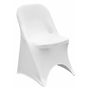 Folding Spandex Chair Cover - White, 4PCS, Color White