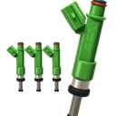 4-Count Fuel Injector Compatible with 2009-2021 Toyota, Lexus & Scion Vehicles - Avalon, Camry, Highlander, RAV4, Sienna, Venza, ES300h, NX300h, tC - L4 2.5L & 2.7L Replace# 23250-0V010 FJ1069