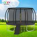 Trampoline Pad, 10ft 12ft 14ft 15ft 16ft Trampoline Replacement Safety Pad, Waterproof and Tear-Resistant Safety Spring Cover Round Frame Pad