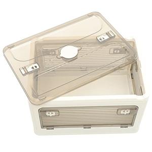 FOMIYES Car Trunk Organizer Foldable Plastic Storage Box for Outdoor Use Capacity Beverage and Fruit Storage and Space-saving Design for Cars and Suvs 2Pcs