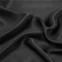 Black 22 Momme 44''Width 100 Pure Silk Fabric 6A Grade Natural Mulberry Charmeuse Fabric for Sewing Clothes DIY Crafts(1 Yard)