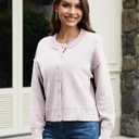 Womens Cropped Cardigan Sweaters 2026 Casual Button Down Knit Fall Outfits (Beige, L)