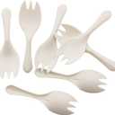 GreenWorks 1000 Count 3.3" Mini Cornstarch Tasting Sporks, Disposable Plant Starch Bio-based Sampling Sporks (Forks Spoons)