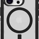 OtterBox iPhone 15 Pro (Only) Defender Series XT Clear Case - Dark Side (Black/Clear), Screenless, Rugged, Snaps to MagSafe, Lanyard Attachment