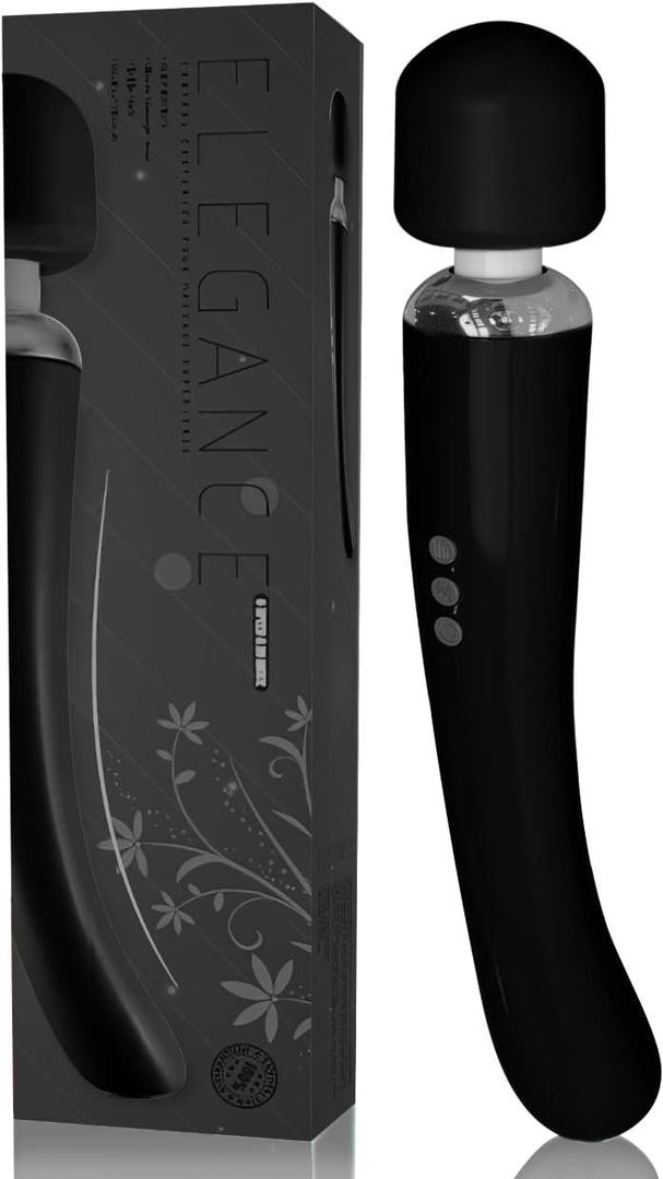 Therapeutic Cordless Massager - Powerful Massage Tool Handheld 8 Speeds 20 Patterns - Rechargeable Hand Massagers for Sore Muscles - Hand Held Massage Tool for Neck & Back