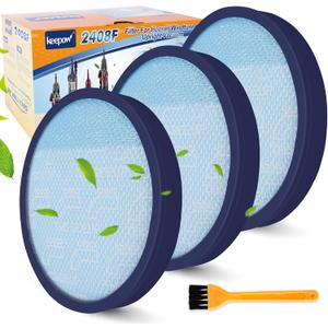 KEEPOW 304087001 Vacuum Filters for Hoover Windtunnel Vacuum UH71250, UH71255, UH72600, UH71230, UH70825, UH72630, UH72625, UH70832, UH70820, UH70830, UH70800, HEPA Washable And Reusable, 3 Pack (3+1 Pack)