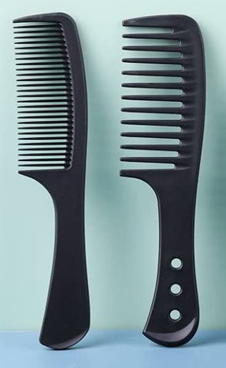 2pcs Hair Brushes for Women, Hair Comb for Women for Straight Long Thick Curly Natural Hair (Black) (Black)