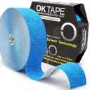OK TAPE Kinesiology Tape Bulk 103Feet, Pro Adhesive, Water-Resistant k Tape, Elastic Athletic Tape, Latex Free, Uncut, Blue