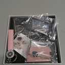 SHANGHONG Compatible with Volvo Key Fob Cover with Keychain Leather Crystal 360 Degree Protection Key Shell Case for Volvo XC90, XC60, XC40, S60, S90, V60, V90, Polestar 1, Polestar 2 (Pink)