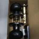 3Pack Black Door Knobs Interior, Matte Black Privacy Door Knob Interior, Black Interior Door Knobs for Bedroom Bathroom, Keyless Indoor Door Knobs Cylindrical Shape Knobs, Interior Doorknobs