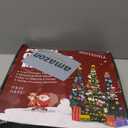 6 FT Pop Up Christmas Tree with 100 LED Timer Lights & Remote, Green Collapsible Christmas Tinsel Tree Artificial Pencil Tree Xmas Decoration for Holiday Home Office Party, USB Powered (Green - White Edges)