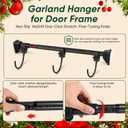 Christmas Garland Hanger for Front Door, Adjustable 27.6''-47.2''