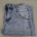 GRAPENT Barrel Jeans for Women Trendy High Waisted Wide Leg Baggy Cropped Relax Fit Stretch Denim Trouser Ankle Pants (Medium, Roadnight Blue)