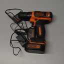 BLACK+DECKER 12V MAX Cordless Drill/Driver, Battery and Charger Included (BDCDD12C)