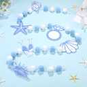 3 Pcs Last Toast On The Coast Felt Balls Garlands, 5 Ft Blue Bachelorette Nautical Pom Pom Balls Decorative Banner Garland, Wall Hanging for Holiday Wedding Nursery Home Birthday Decorations