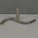 Jecoupoon 12 Inch Stainless Steel Curved Lathe Tool Rest, Shaped Wood Lathe Tool Rest for Bowl Turning, Wood Lathe Tool Holder, Wood Lathe Turning Accessories, 1 or 5/8 In Column (1")