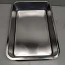 onlyfire Stainless Steel Baking Pan Barbeque Grilling Pan for Baking Breads, Grilling Chicken, Vegetables,15.5" X 11.6" X 2.8"