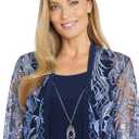R&M Richards Women's Threaded Charm Sequin Set, Color: Periwinkle/Navy, Size: 8
