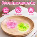 4pcs Taba Squishy Paw,Cat Paw Squishy Toys Cute Kawaii Squishies Sensory Toys Soft Fidget Toys for Stress Relief Party Favors Soft Fidget Toys for Easter Gifts