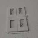 CML Decorator Screwless Wall Plate, 1-Gang Receptacle Outlet Cover, 8 Pack Hidden Screw Smooth Face Switch Plates, Standard Size 2.91"x4.68", Impact Resistant, White