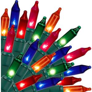 Christmas Lights Indoor Outdoor, 33FT 150 Lights Multicolor Christmas Tree Lights, 120V UL Certified Incandescent Mini String Light for Xmas Decoration, Holiday, Party, HomeNo Twinkle Function