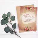 5 x Mothers Day Card for Grandma from Grandson, Granddaughter, Kids – Elegant Floral Mother’s Day Card for Grandma from Family or Grandchildren – 5"x7" Folded Card with Envelope (Grandmother)