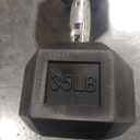 CAP Coated Hex Dumbbell with Contoured Handle, 35lbs