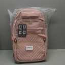 star cloud Rolling Backpack for Women, 21"x14"x9",45L Travel Backpack with Wheels and USB & Type-C Charging Ports, Fits 17.3", Water-Resistant Carry-On Luggage for Work & Travel (Pink)