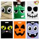 JOYIN 72 Pcs Halloween Goodie Bag for Trick-or-Treating, Plastic Snacks Bags for Kids Party Favors, Halloween Trick or Treat Candy Bags for Event Party Favor Supplies