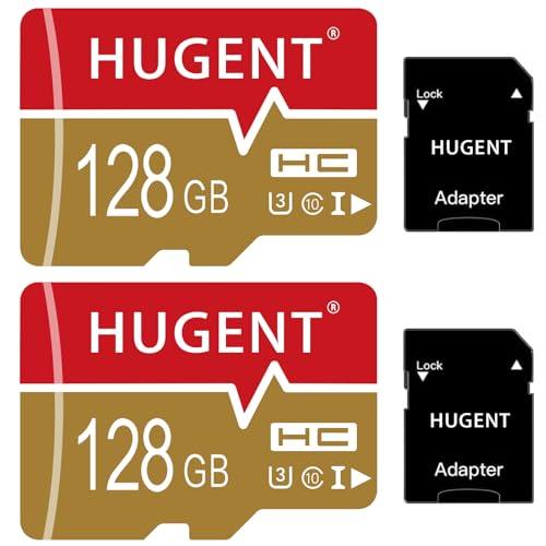 2 Pack SD Card 128GB with Adapter, High Speed Micro SD Card, UHS-I C10 A1 Memory Card for Drone/Tablet/Mobile Phone/Camera/Car Audio/Game Console (128GB)