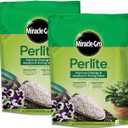 Miracle-Gro Perlite - Enriched with Plant Food, Improves Drainage and Aeration in Potting Soil Mixes, For Container Plants, 8 qt. (2-Pack)