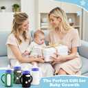 4-Pack Silicone Sleeves for Lansinoh Glass Bottles 5 oz-Starry Sky Design Baby Bottle Holder with Handles,Protectors for Lansinoh Natural Wave Glass Bottles, Anti-Scald Feeding Supplies (Black+Dark Grey+White+Dark Green)