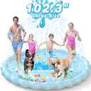 EPN Splash Pad, Extra Large Sprinkler Play Mat Fun for Kids, Thicker Summer Outdoor Water Toys Toddler Pool for 3-12 Years Old Children Boys & Girls (102.3")