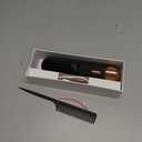 Go Brush Pro 2026 Hair Straightener Brush 300 Million Negative Ionic Portable Hair Straightener Comb for Women with 4 Temps Fast Heating MCH Ceramic Coating Smooth Frizz - Free Hair Shining Black