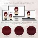 Bob Wig with Bangs Short Hair Wig Burgundy Red Bob Wigs for Women 12 Inches Synthetic Wig Straight Cosplay Wigs Colorful Wine Red Natural Hair Replacement Wigs for Girls Hoilday Daily Party Use