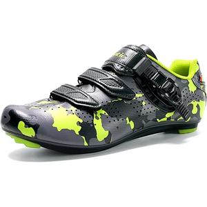 Santic Unisex Cycling Shoes Indoor Road Bike Shoes Riding Shoes for Men and Women (8.5, Grey-a)
