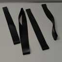 PATIKIL Towel Bands, 4 Pack Elastic Beach Chair Towel Clips Windproof Towel Holder Silicone Rubber Bands Straps for Beach Pool Cruise Chairs, Black