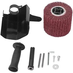 Metal Burnishing Machine, Burnishing Polishing Machine Kit Angle Grinder Attachment for Wood Metal Grinding M10 With Comfortable Handle