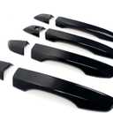 Door Handle Covers Trim Compatible With 10th Gen Honda Civic Sedan Hatchback Coupe Type R 2016 2017 2018 2019 2020 2021 Exterior Door Handles without smart Entry keyhole Glossy black Car Decoration