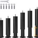 Adjustable 8-12 inch Bed Legs Metal Replacement Heavy Duty Leg M8 M10 Thread 6Pcs Support Leg for Adjustable Bed Frame, Sofa, Cupboard, Desk