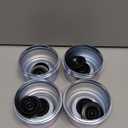 4pcs 2.72'' Trailer Hub Dust Caps, Trailer Spindle Bearing Dust Cap Cup Grease Cover Caps & Extra Rubber Plugs for 7000 to 8000 lb Boat Trailer Dexter EZ Lube Trailer Camper RV Axle